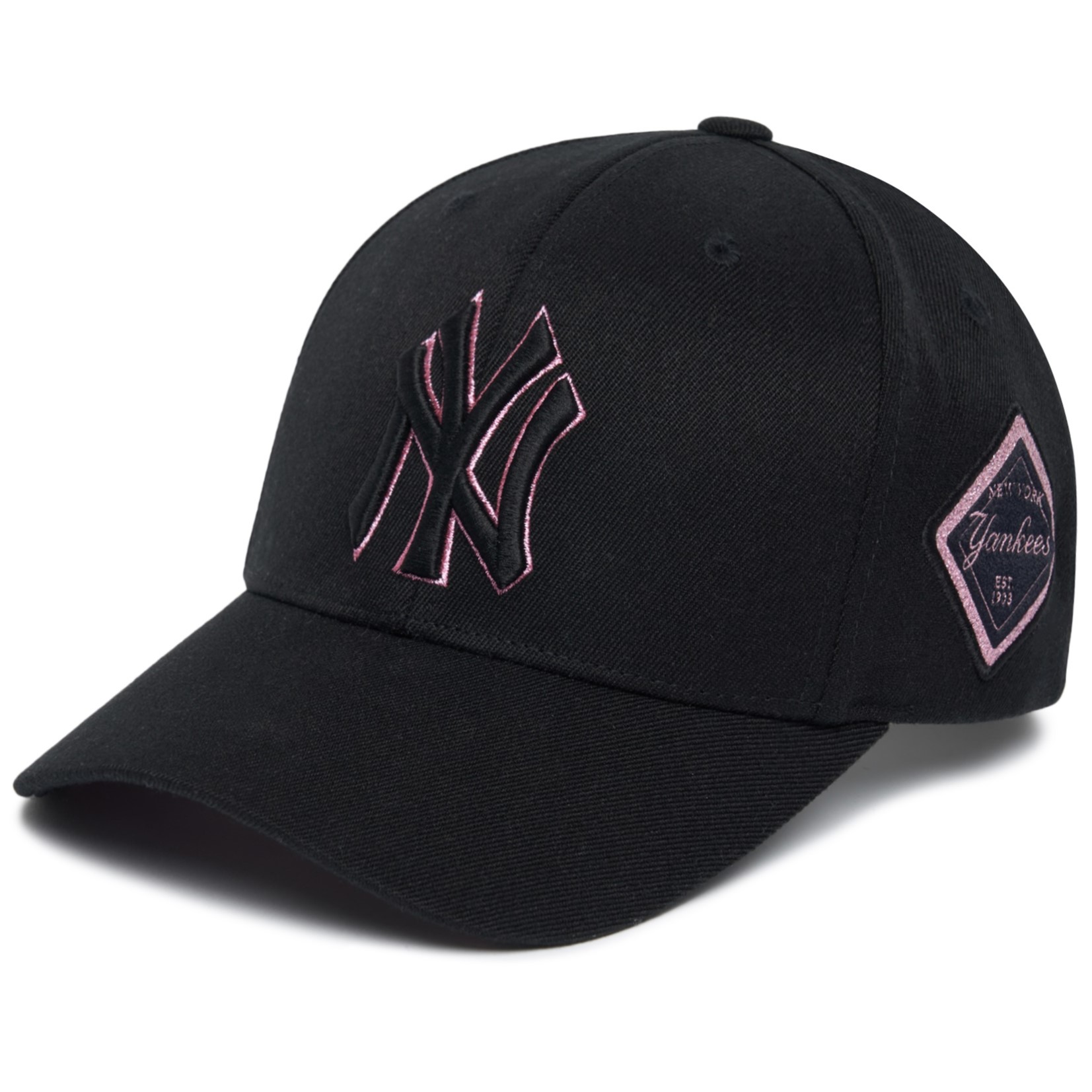 MŨ UNISEX NY MLB DIAMOND STAMP BALL CAP NEW YORK YANKEES BLACK 3ACP8501N-50BKS 6