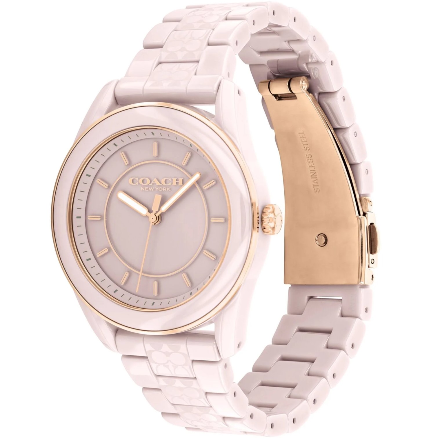 Đồng hồ đeo tay nữ Coach Preston Blush Ceramic 14503772 2