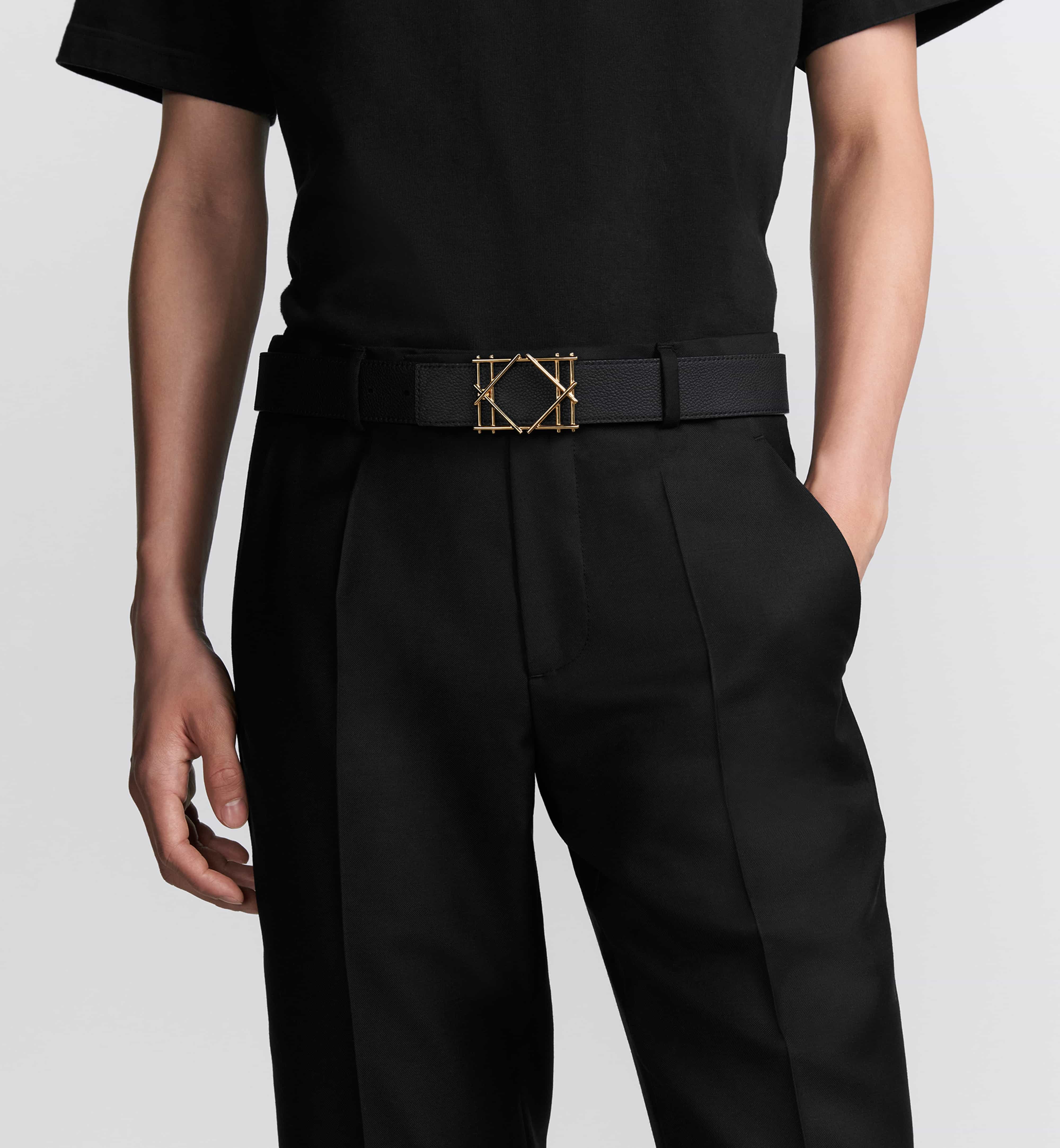 Dây nịt nam Dior Cannage Belt Buckle 2