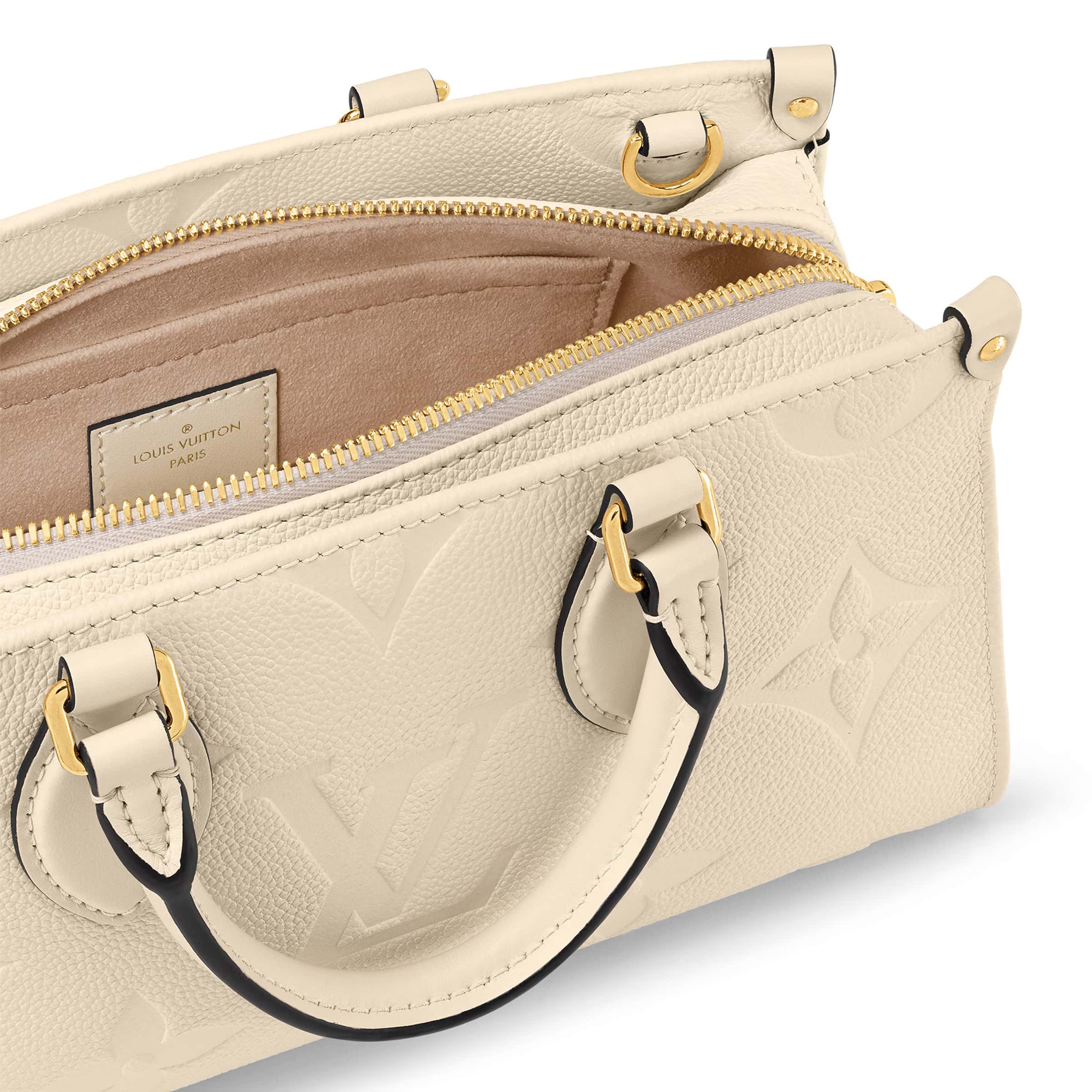 Túi xách Louis Vuitton OnTheGo East West Monogram Empreinte Cream 4