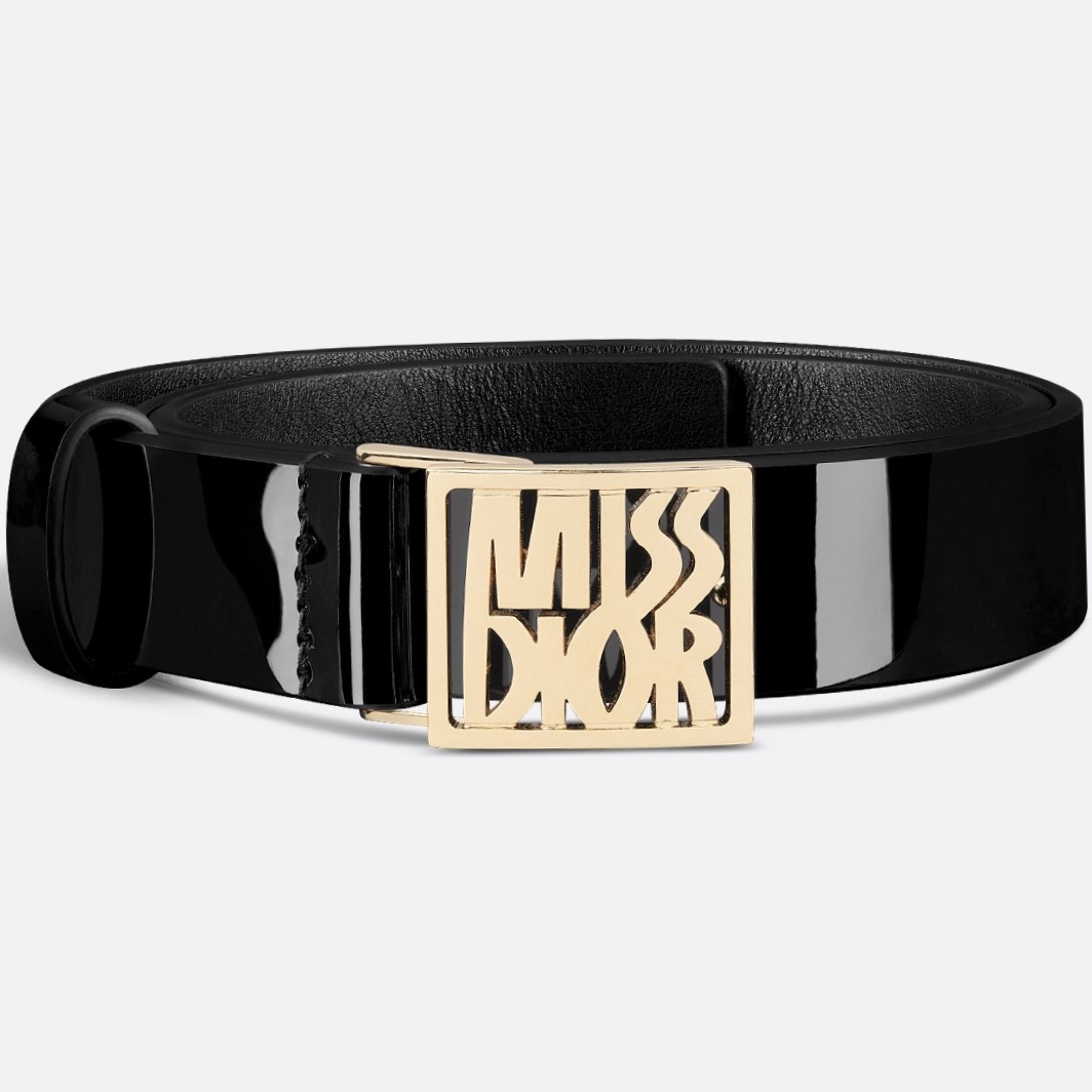 Dây nịt Miss Dior Belt Black 6