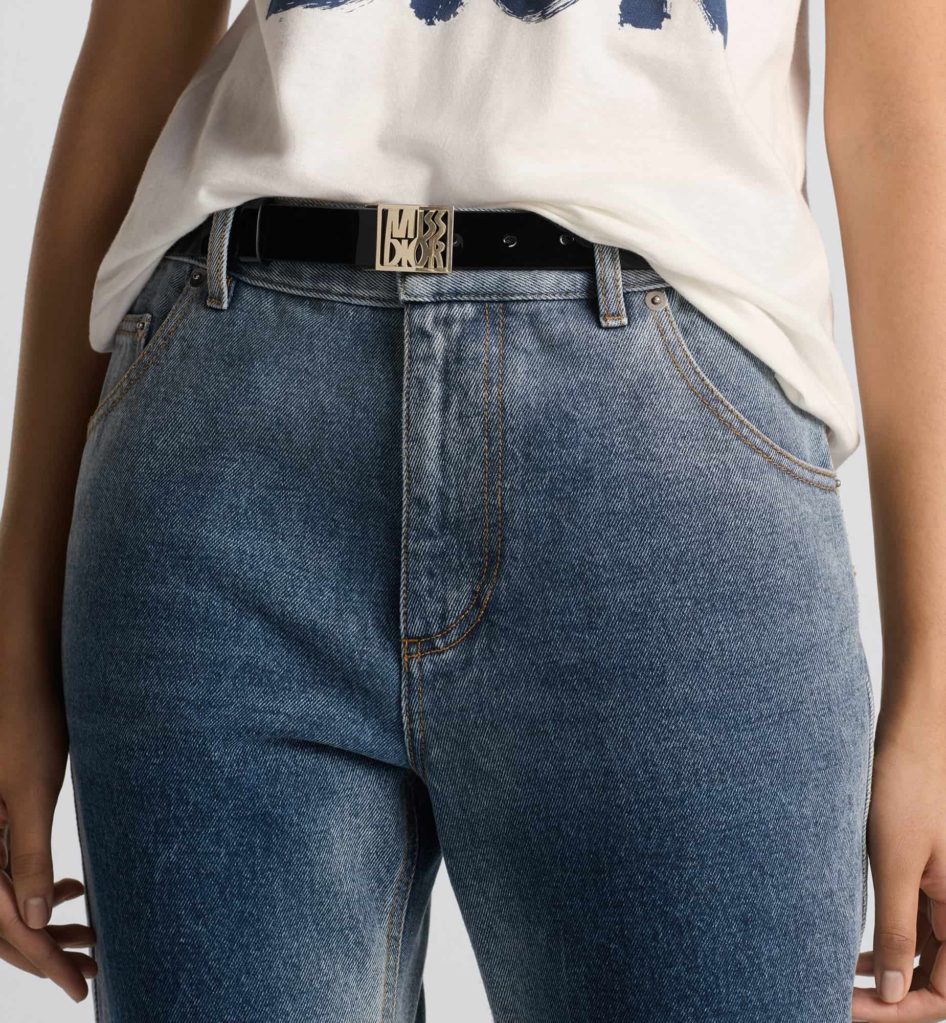 Dây nịt Miss Dior Belt Black 4