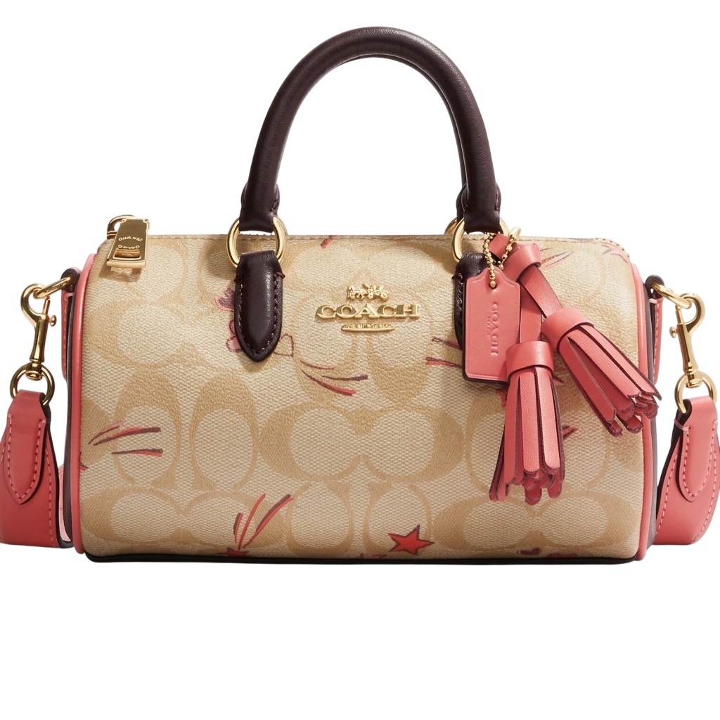 Túi đeo chéo Coach Lacey Crossbody In Signature Canvas With Heart And Star Print CK562 5