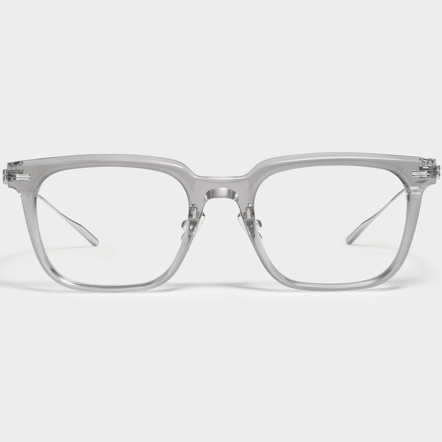 KÍNH MÁT GỌNG CẬN GENTLE MONSTER ZIN GC7 CLEAR LENSES SQUARE SHAPE TRANSLUCENT GRAY ACETATE FRAME 9