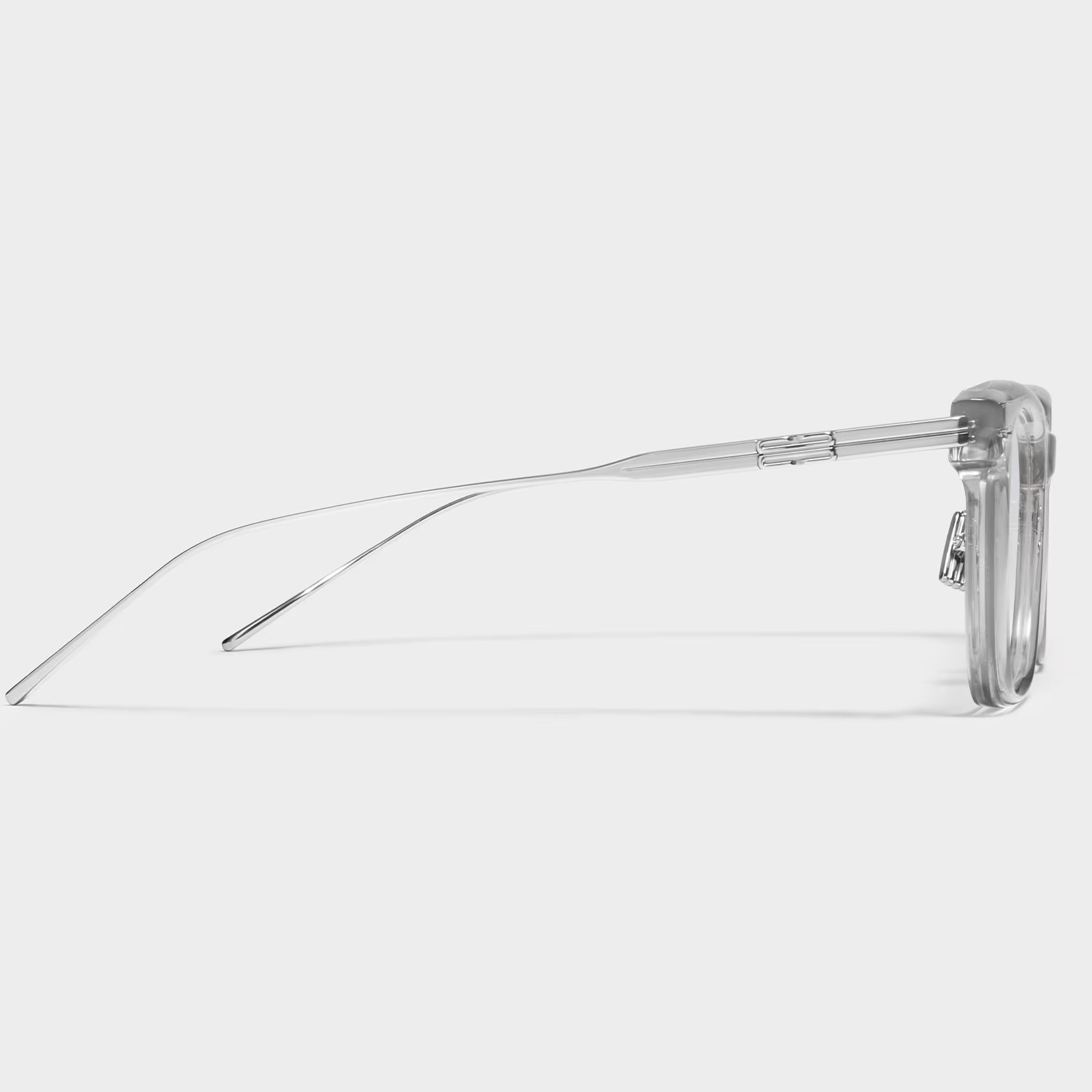 KÍNH MÁT GỌNG CẬN GENTLE MONSTER ZIN GC7 CLEAR LENSES SQUARE SHAPE TRANSLUCENT GRAY ACETATE FRAME 8