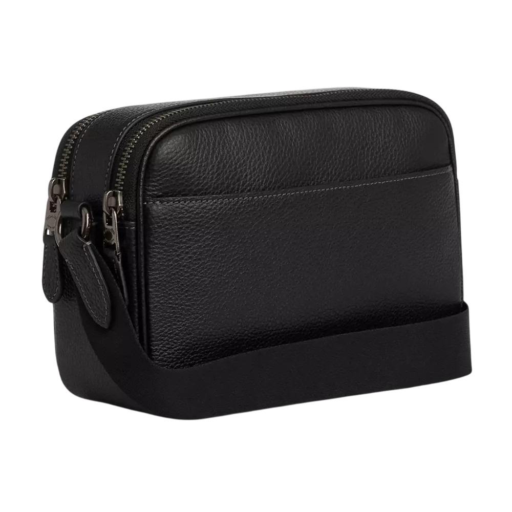 Túi đeo chéo Coach Nam Graham Crossbody Bag Varsity Motif Black Chalk CAJ64 1