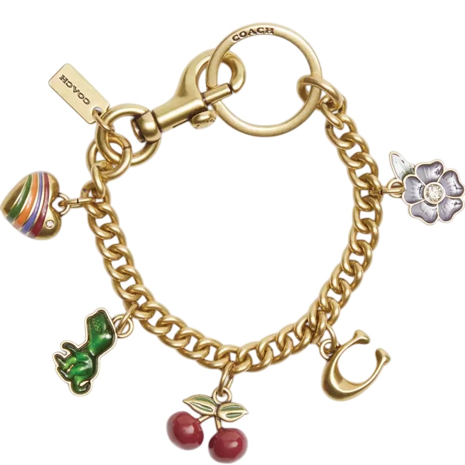 Dây Charm túi xách Coach Motif Chain Bag Pendant CN119 5
