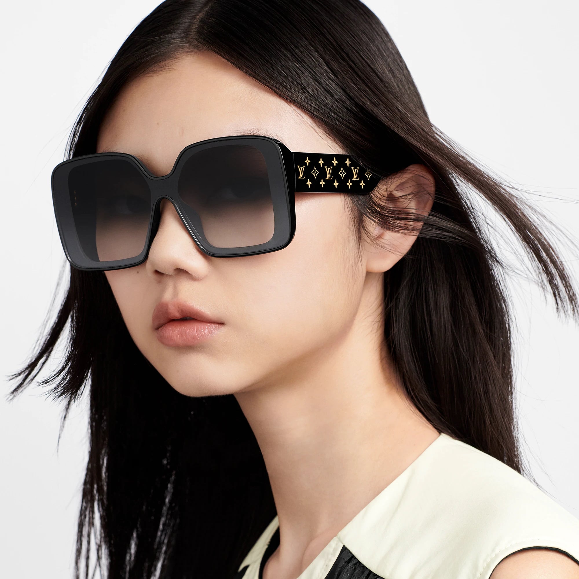 MẮT KÍNH LOUIS VUITTON LV MONOGRAM SQUARE ACETATE FRAME SUNGLASSES Z1999W 1