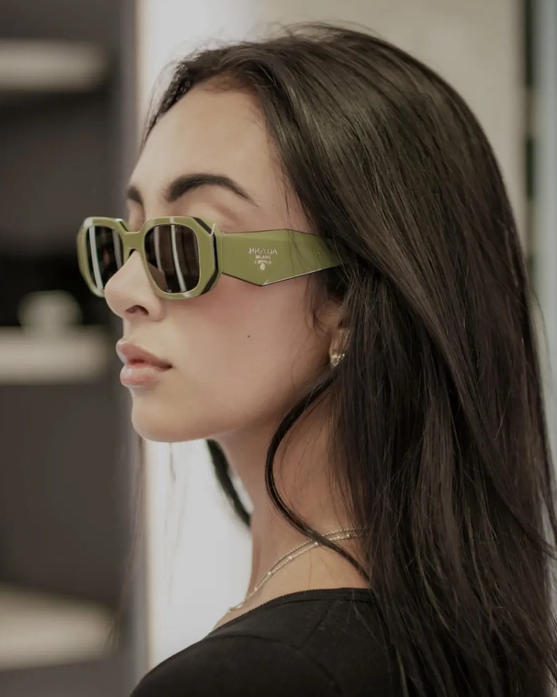 Kính mát Prada Symbole Sunglasses Green 5