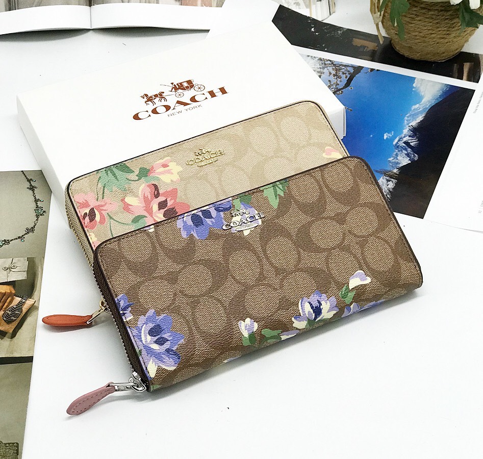 VÍ NỮ DÀI COACH DA THẬT | VÍ CẦM TAY COACH NEW YORK CAO CẤP 2