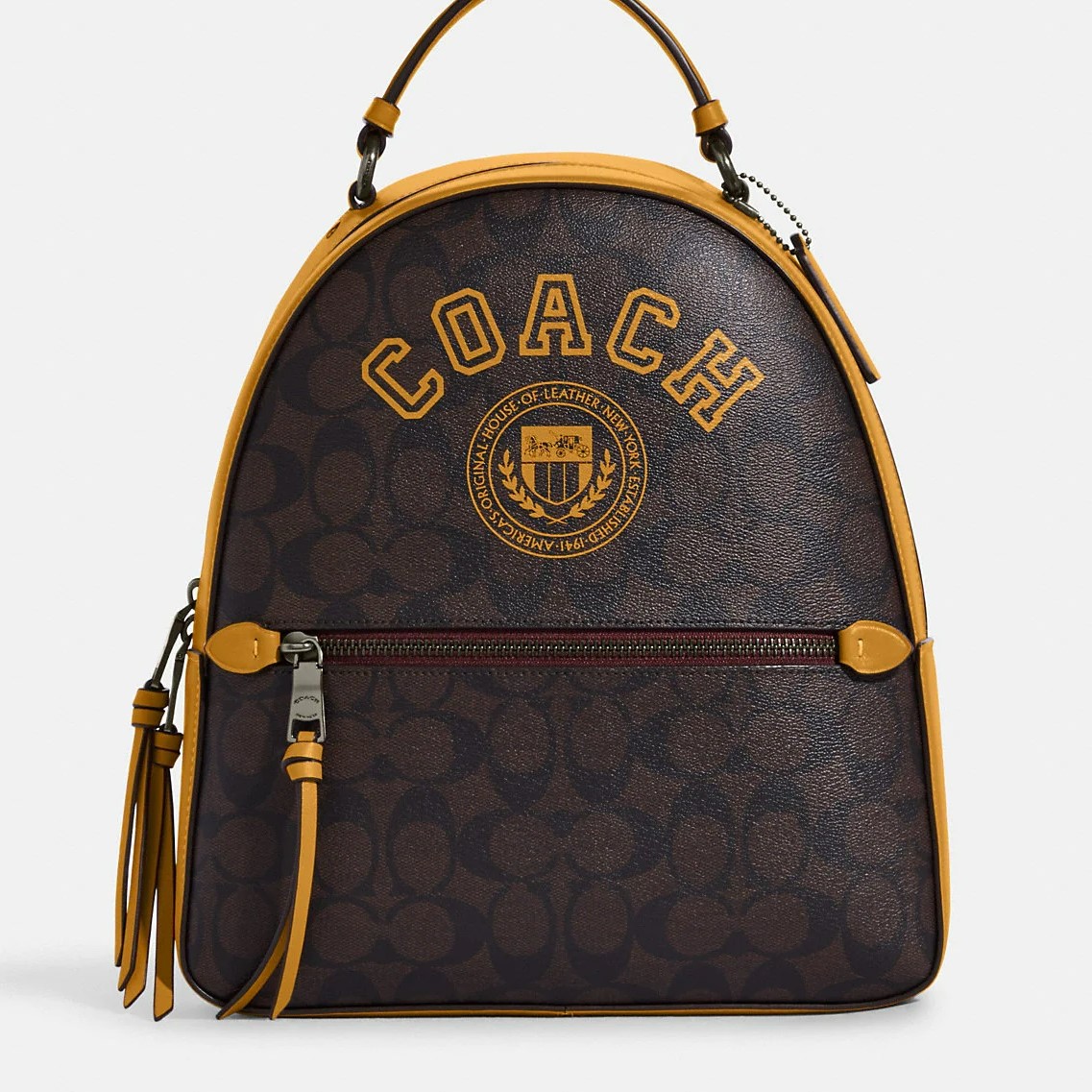 BALO COACH JORDYN BACKPACK IN SIGNATURE CANVAS WITH VARSITY MOTIF 1