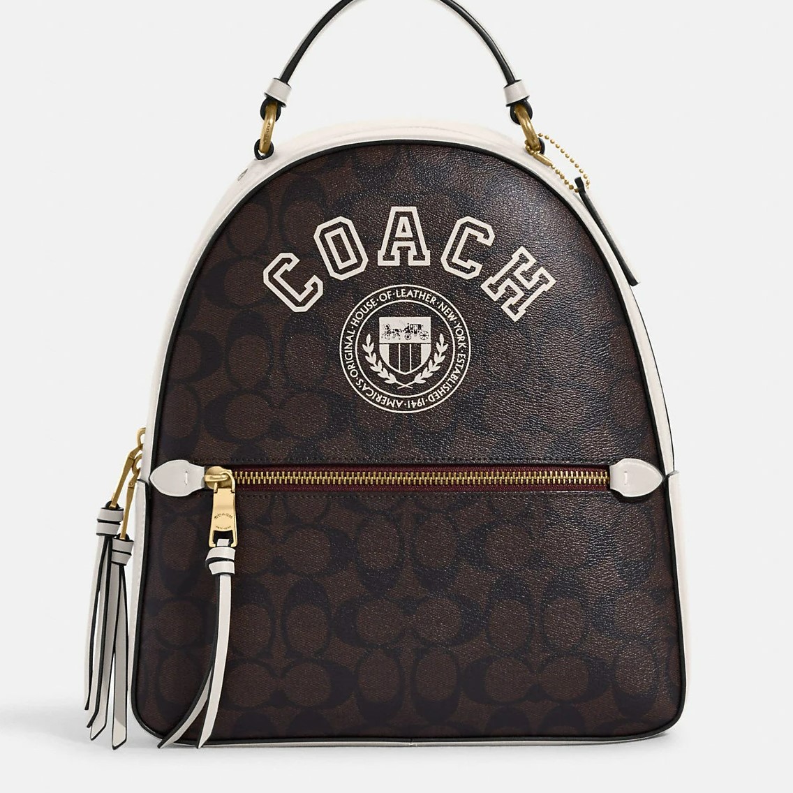 BALO COACH JORDYN BACKPACK IN SIGNATURE CANVAS WITH VARSITY MOTIF 6