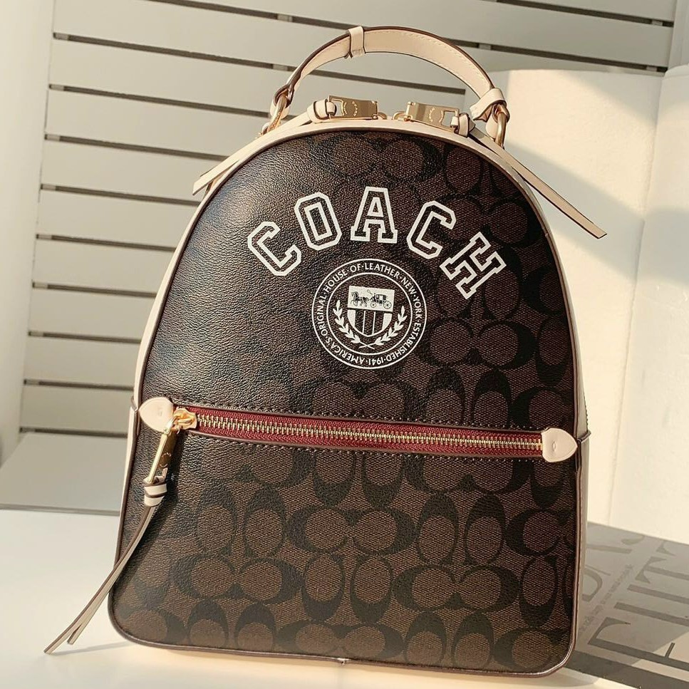 BALO COACH JORDYN BACKPACK IN SIGNATURE CANVAS WITH VARSITY MOTIF 12