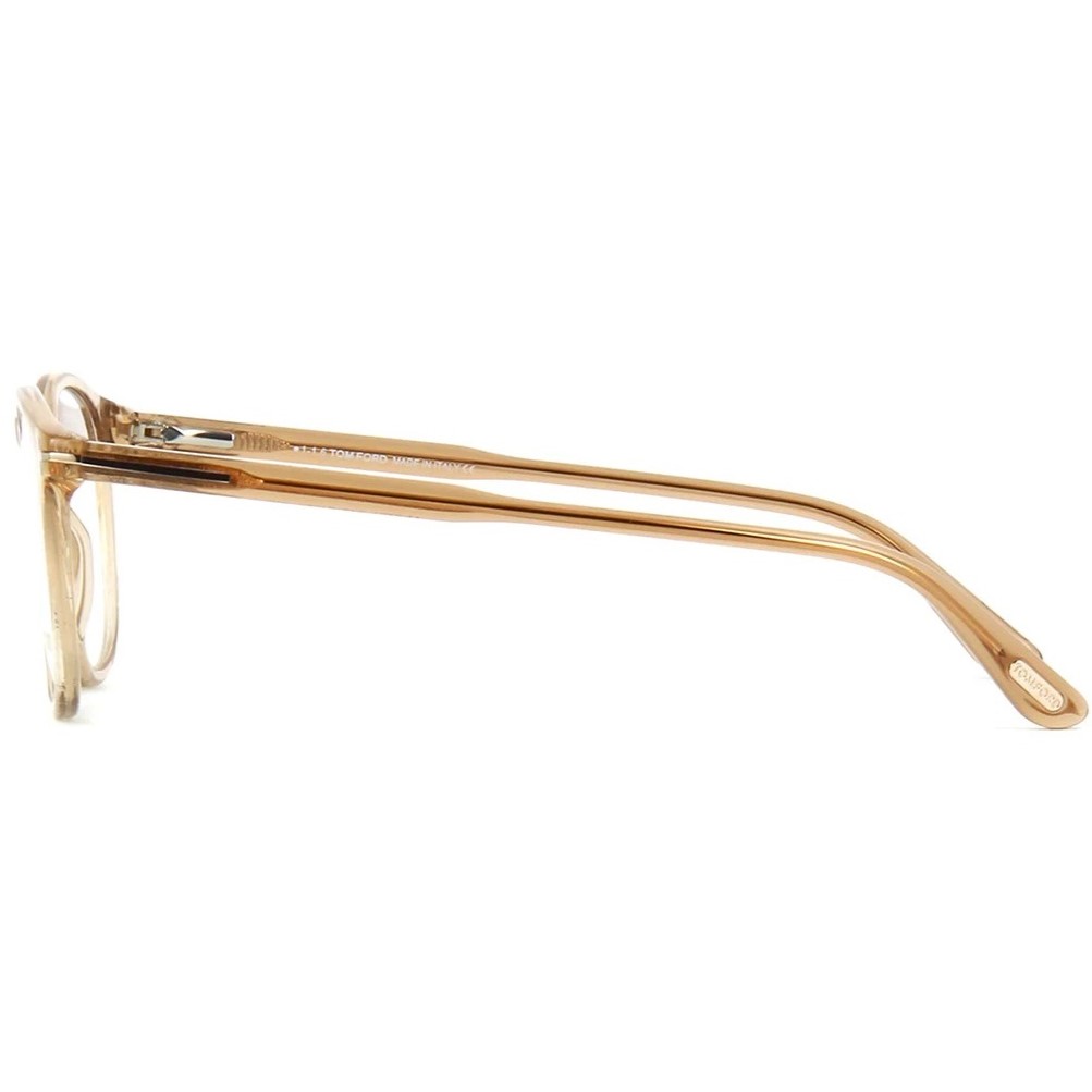 Kính giả cận Tom Ford Optical In Round Shiny Light Brown Frame FT5401 045 1