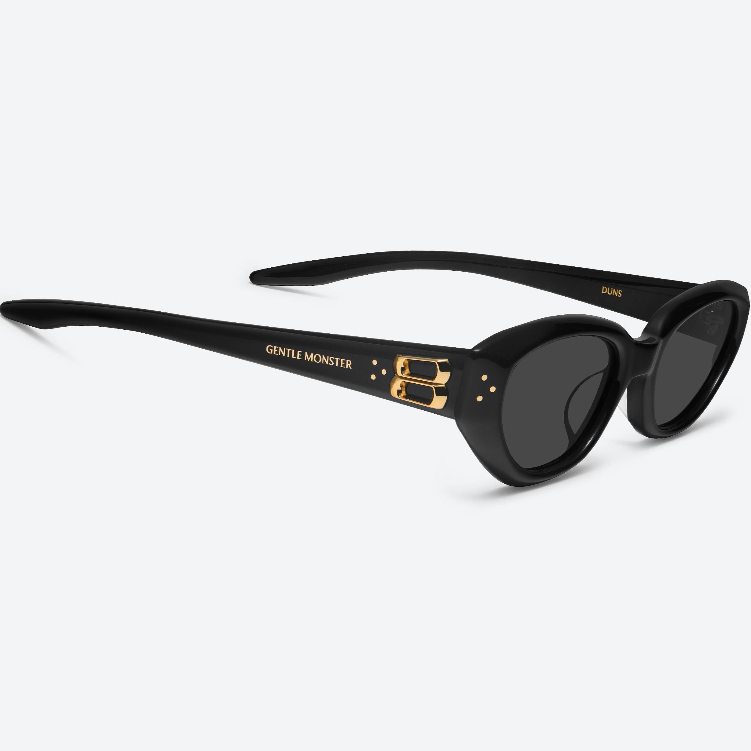 Kính mát Gentle Monster Duns 01 Modern Cat-Eye Sunglasses In Black Acetate 6