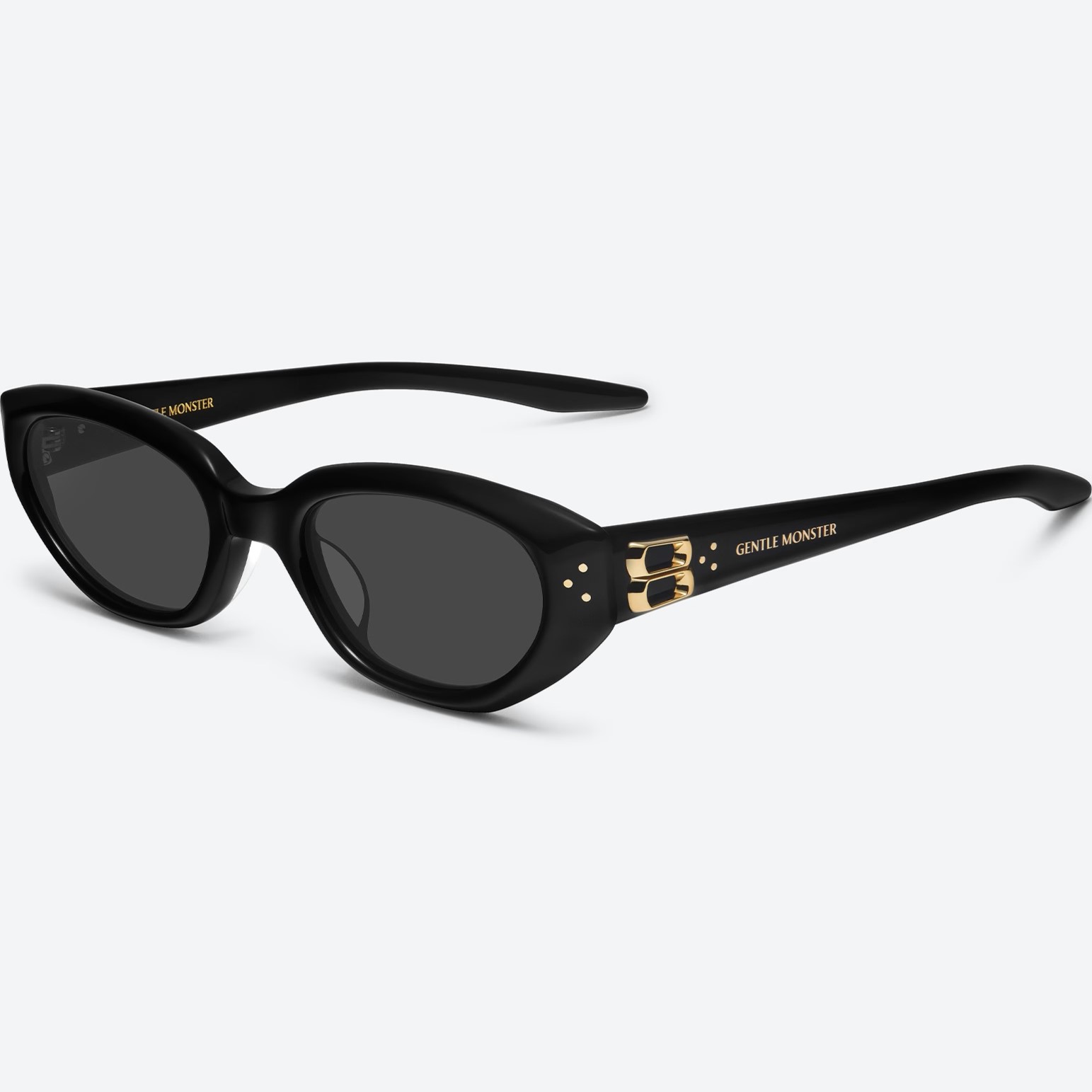 Kính mát Gentle Monster Duns 01 Modern Cat-Eye Sunglasses In Black Acetate 14
