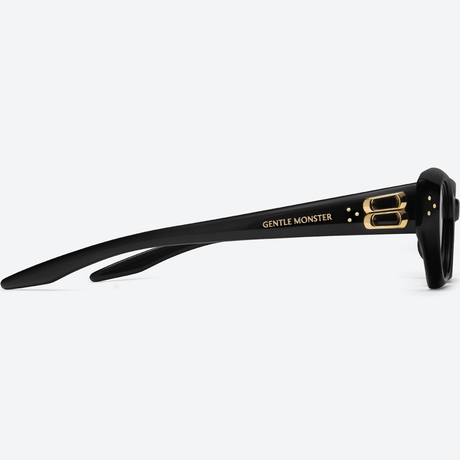 Kính mát Gentle Monster Duns 01 Modern Cat-Eye Sunglasses In Black Acetate 19