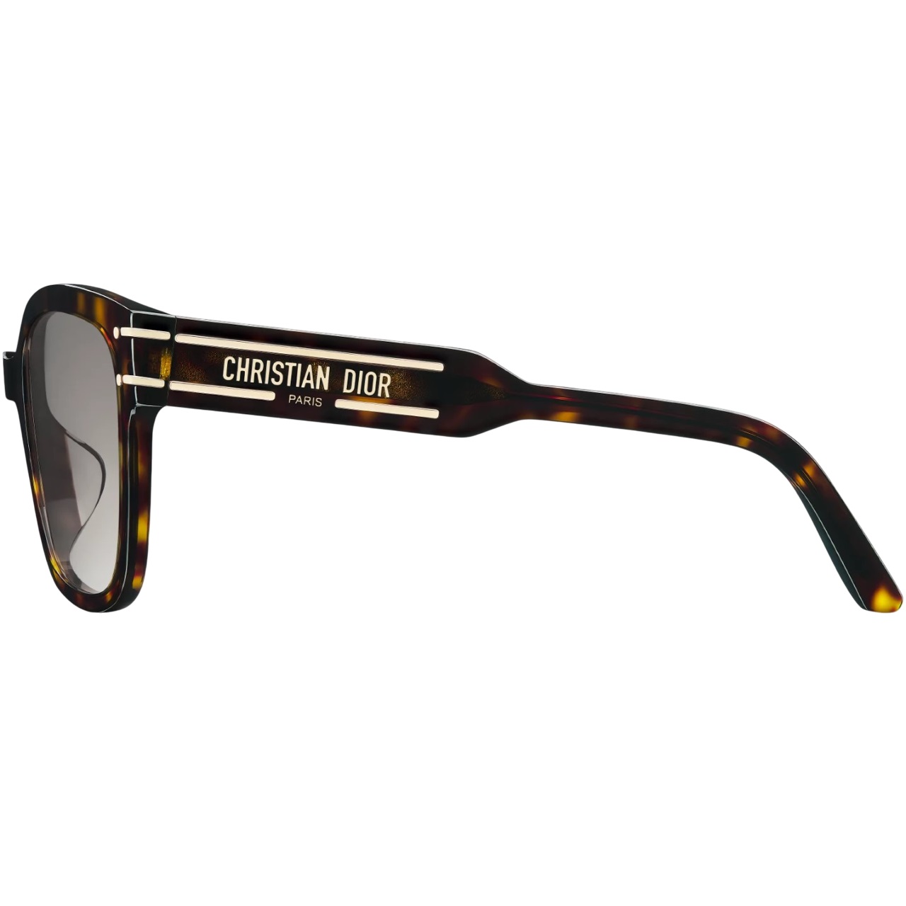 Kính mát Dior DiorSignature S7F Deep Brown Tortoiseshell-Effect Square Sunglasses 2