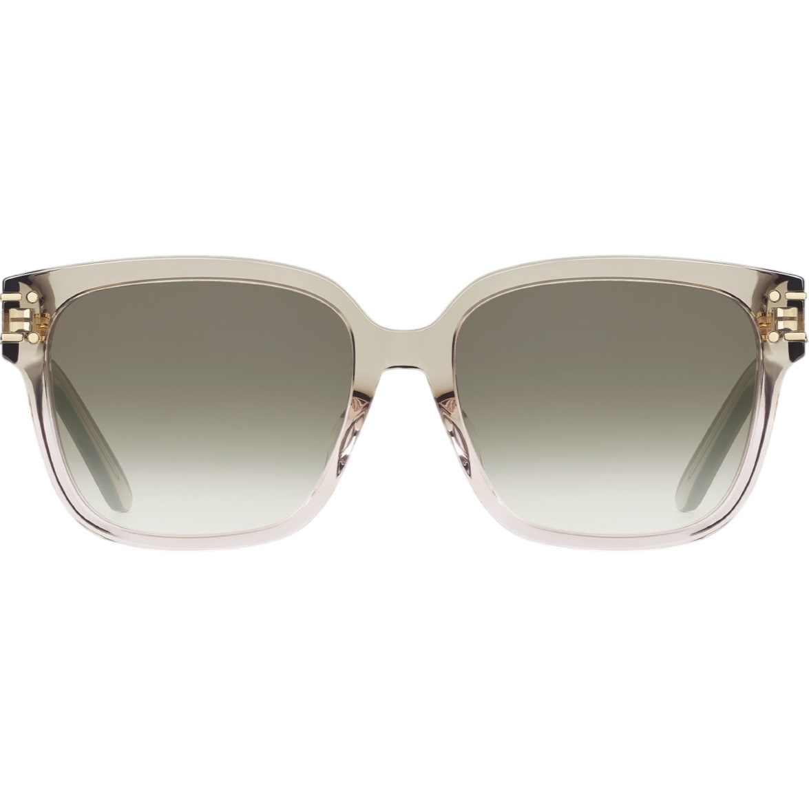 Mắt kính Dior DiorSignature S7F Transparent Gradient Olive Green Square Sunglasses 2