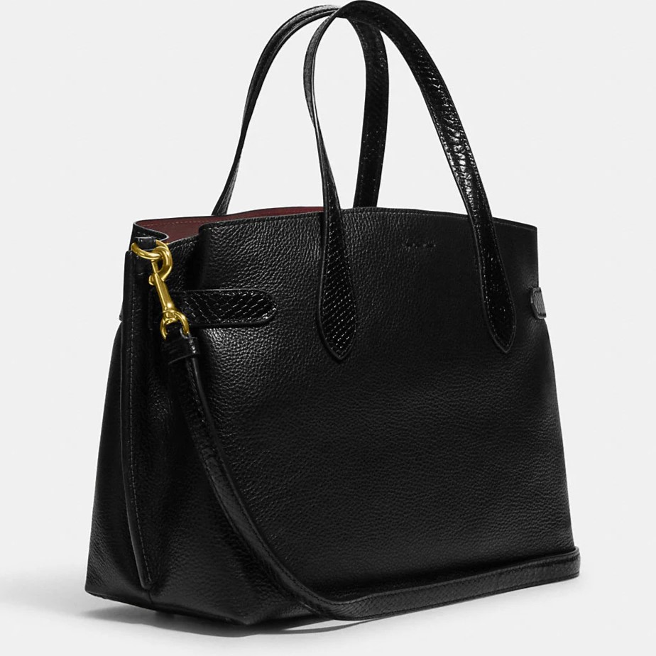 TÚI XÁCH NỮ COACH HANNA CARRYALL REFINED PEBBLE LEATHER AND SNAKE EMBOSSED LEATHER CH187 4