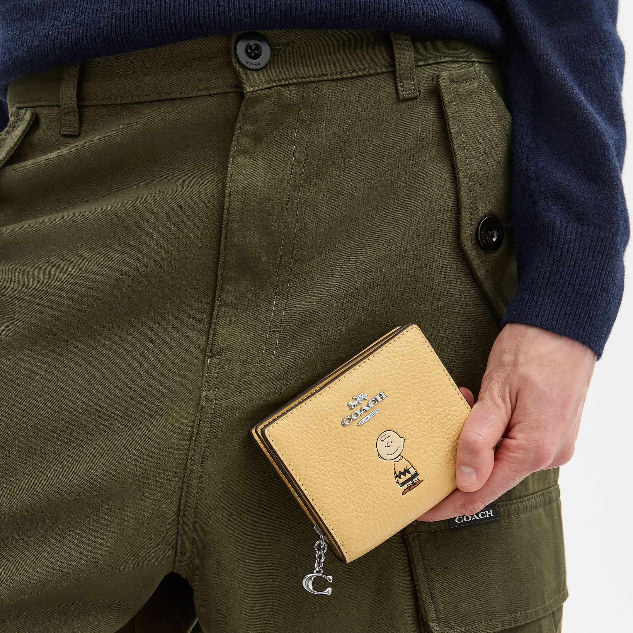 Ví ngắn Coach X Peanuts Snap Wallet With Charlie Brown Hay Multi CBN90 3