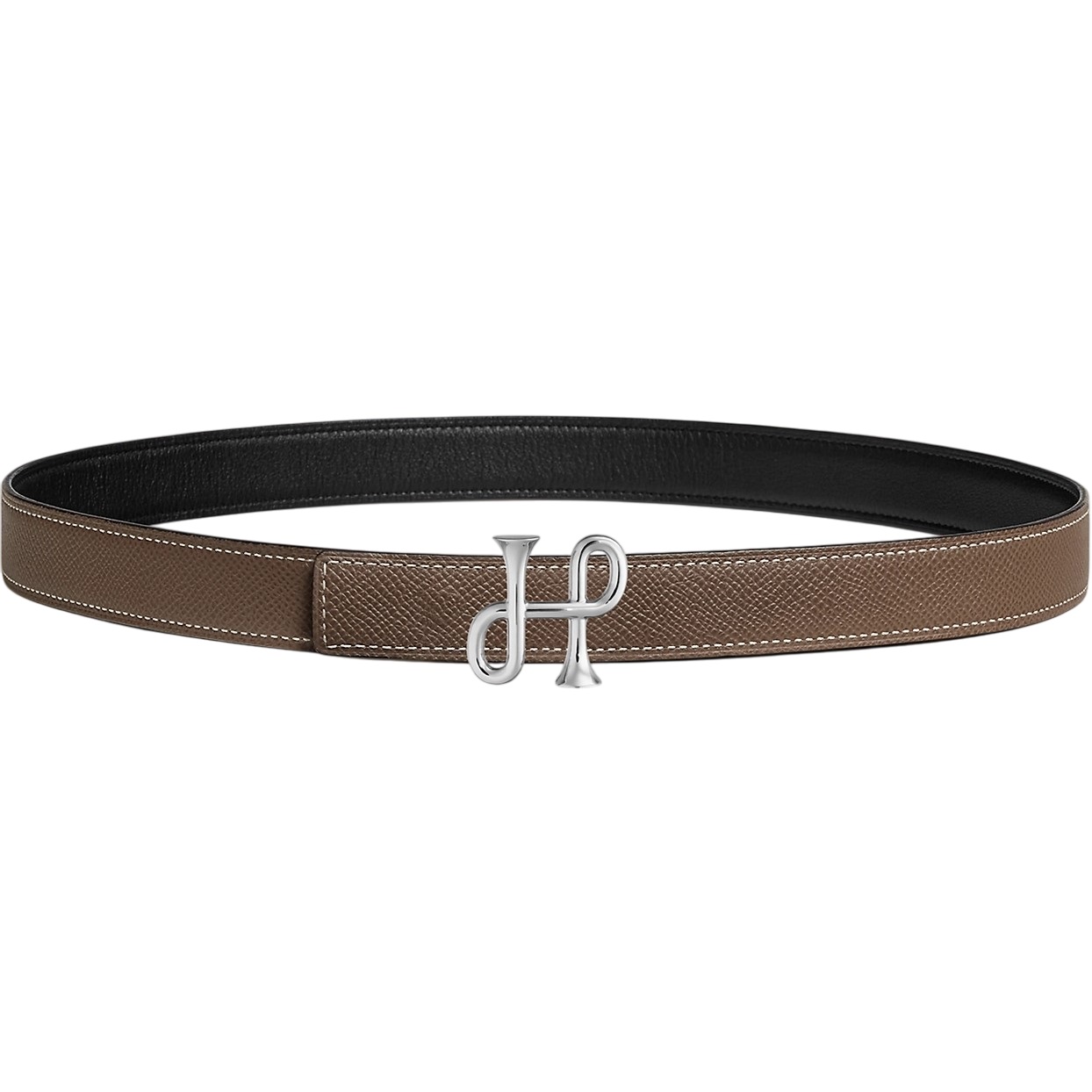 Thắt lưng nữ Hermes Cor Baroque Belt Buckle Reversible Leather Strap Étoupe 24 mm 6