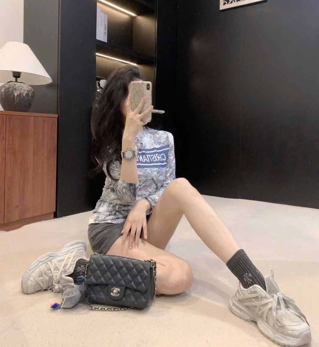 Áo thun giữ nhiệt họa tiết hãng Dior 2
