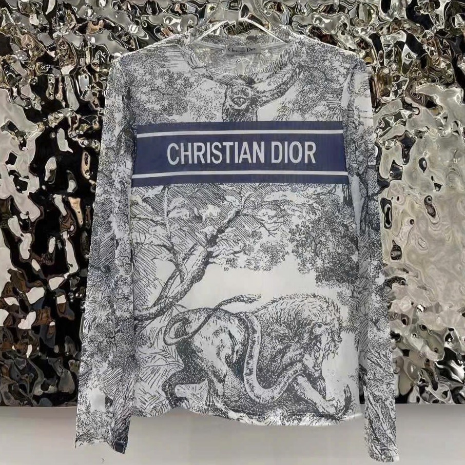 Áo thun giữ nhiệt họa tiết hãng Dior 10