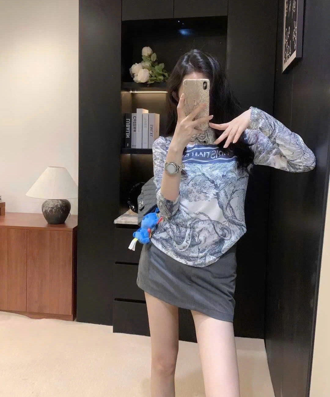 Áo thun giữ nhiệt họa tiết hãng Dior 9