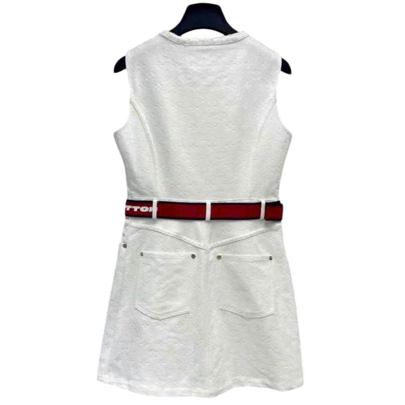 Đầm nữ LV kèm dây lưng 2