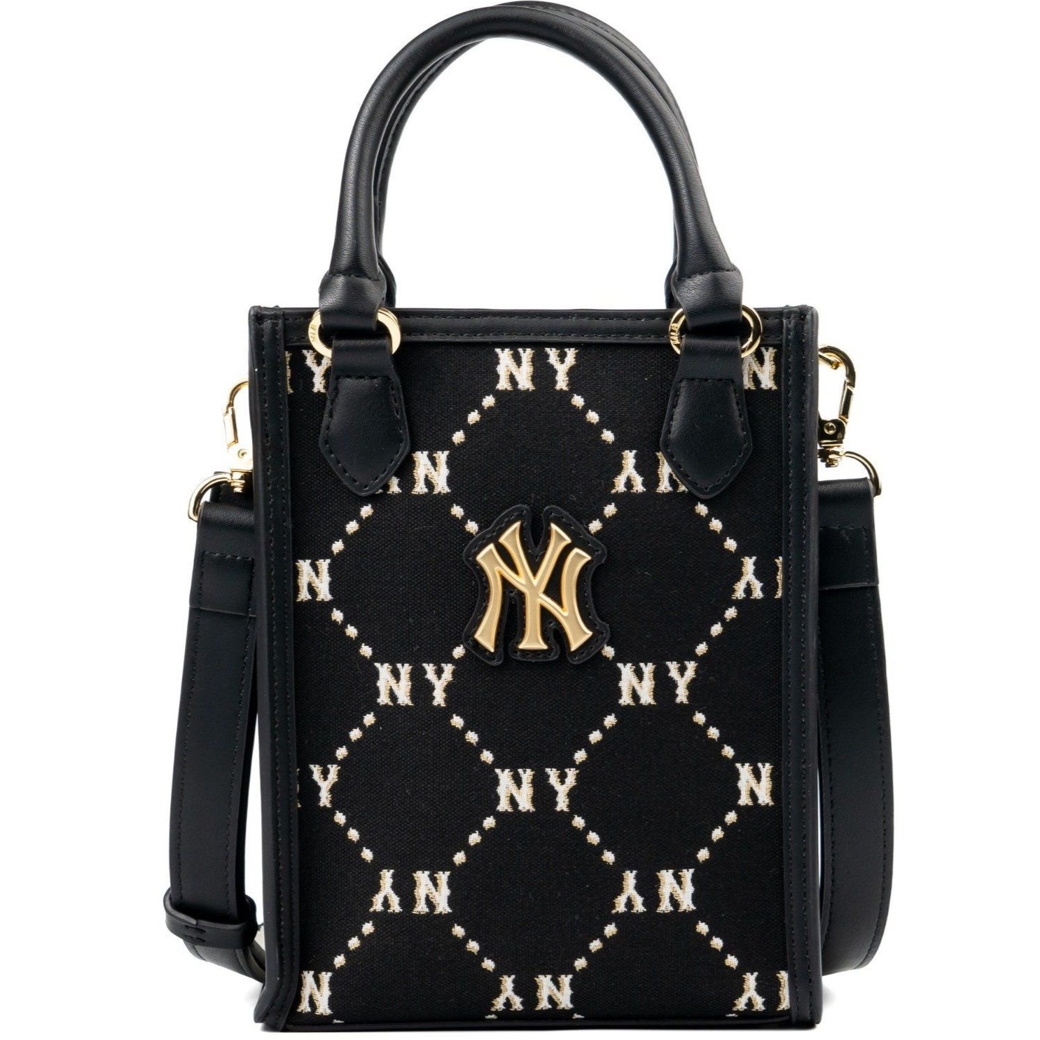 Túi xách MLB Korea Diamond Monogram Mini Tote Bag New York Yankees Black 7ACRMD34N-50BKS 13