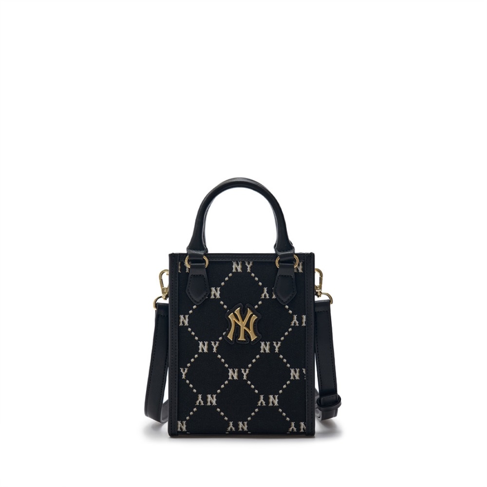 Túi xách MLB Korea Diamond Monogram Mini Tote Bag New York Yankees Black 7ACRMD34N-50BKS 8