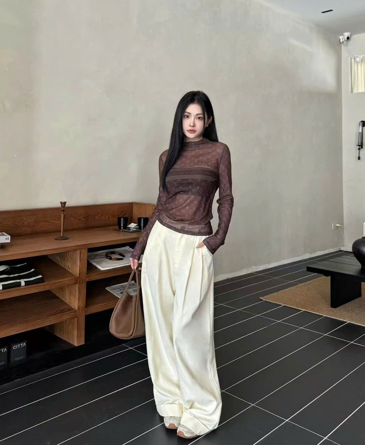 Áo giữ nhiệt nữ thời trang LV cổ lọ 7