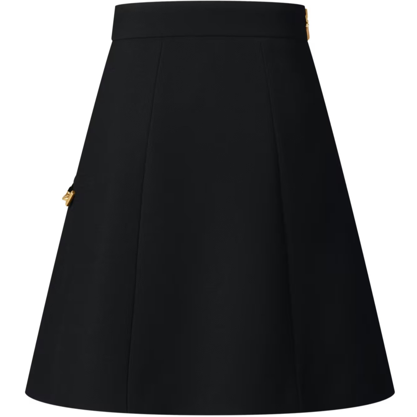 Váy nữ đen LV Chain Detail A-Line Mini Skirt 2