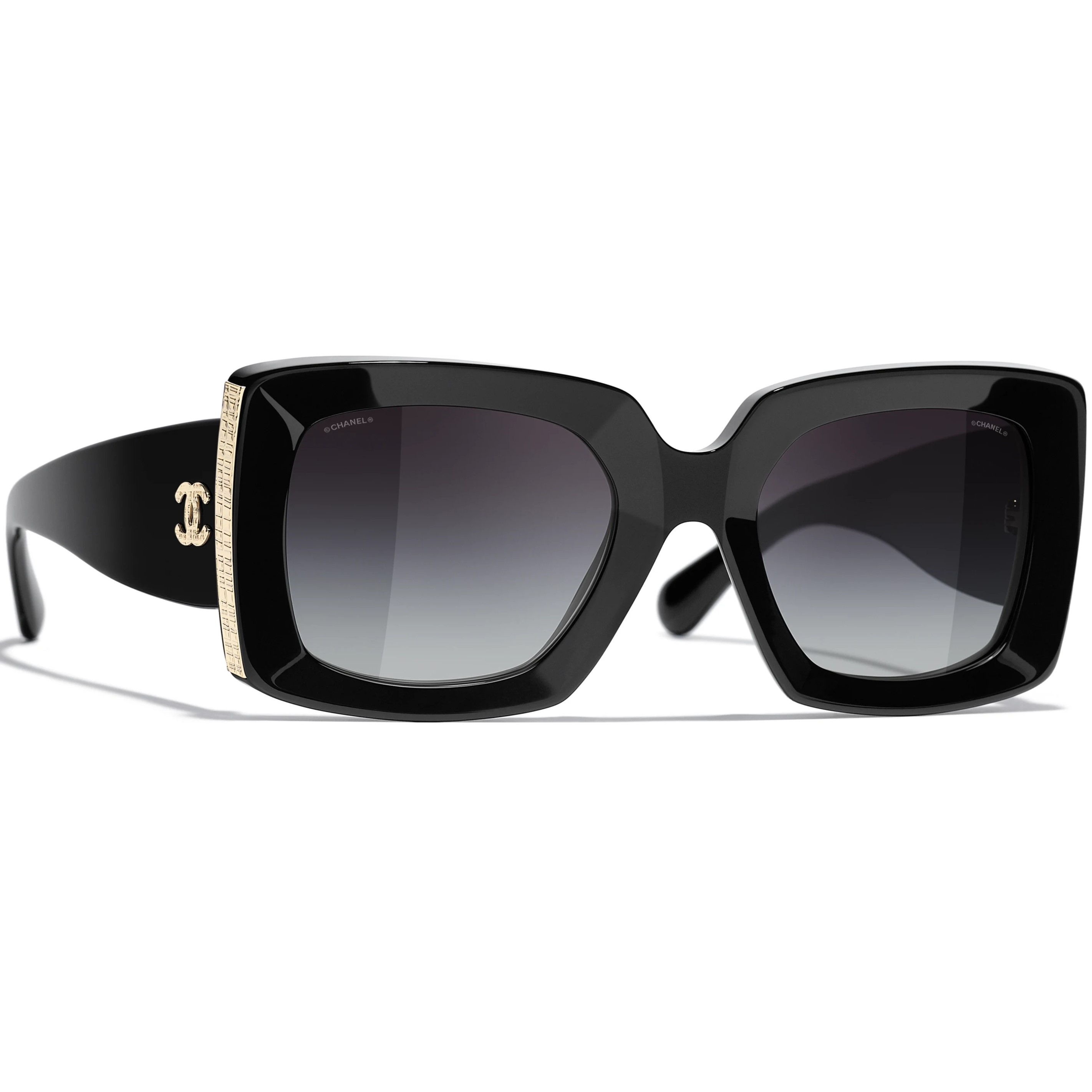 Kính mát thời trang Chanel Rectangle Acetate Sunglasses 5435 5