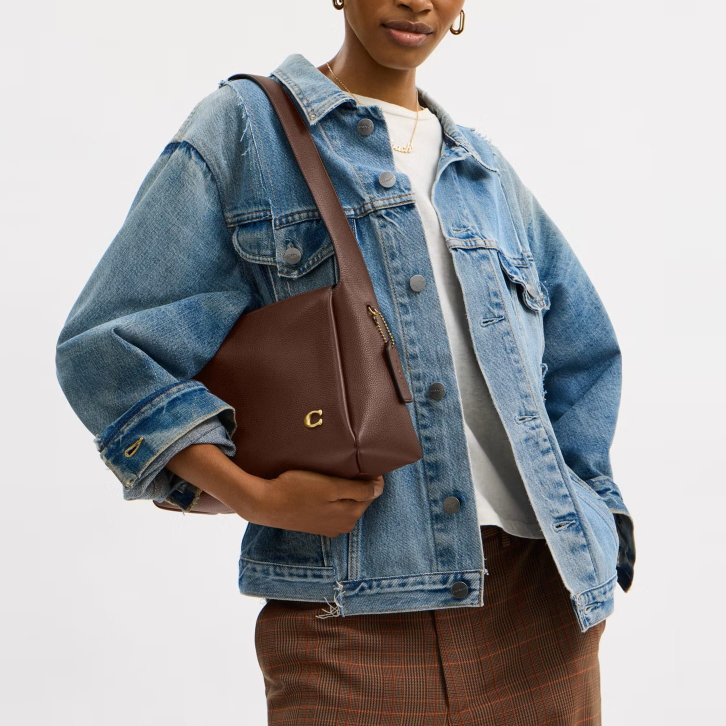 Túi kẹp nách Coach nữ Lola Shoulder Bag Maple CCC45 9