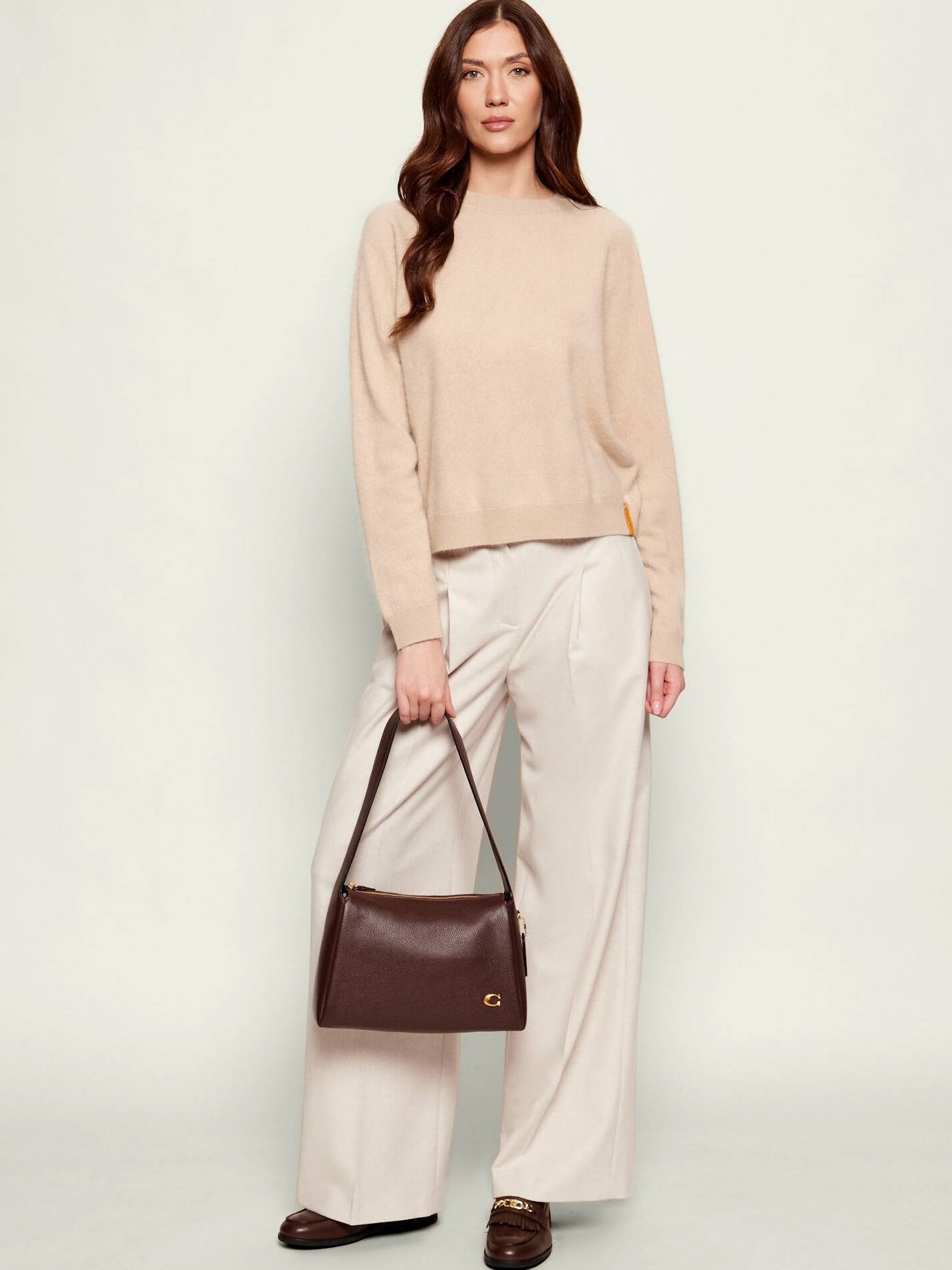Túi kẹp nách Coach nữ Lola Shoulder Bag Maple CCC45 10