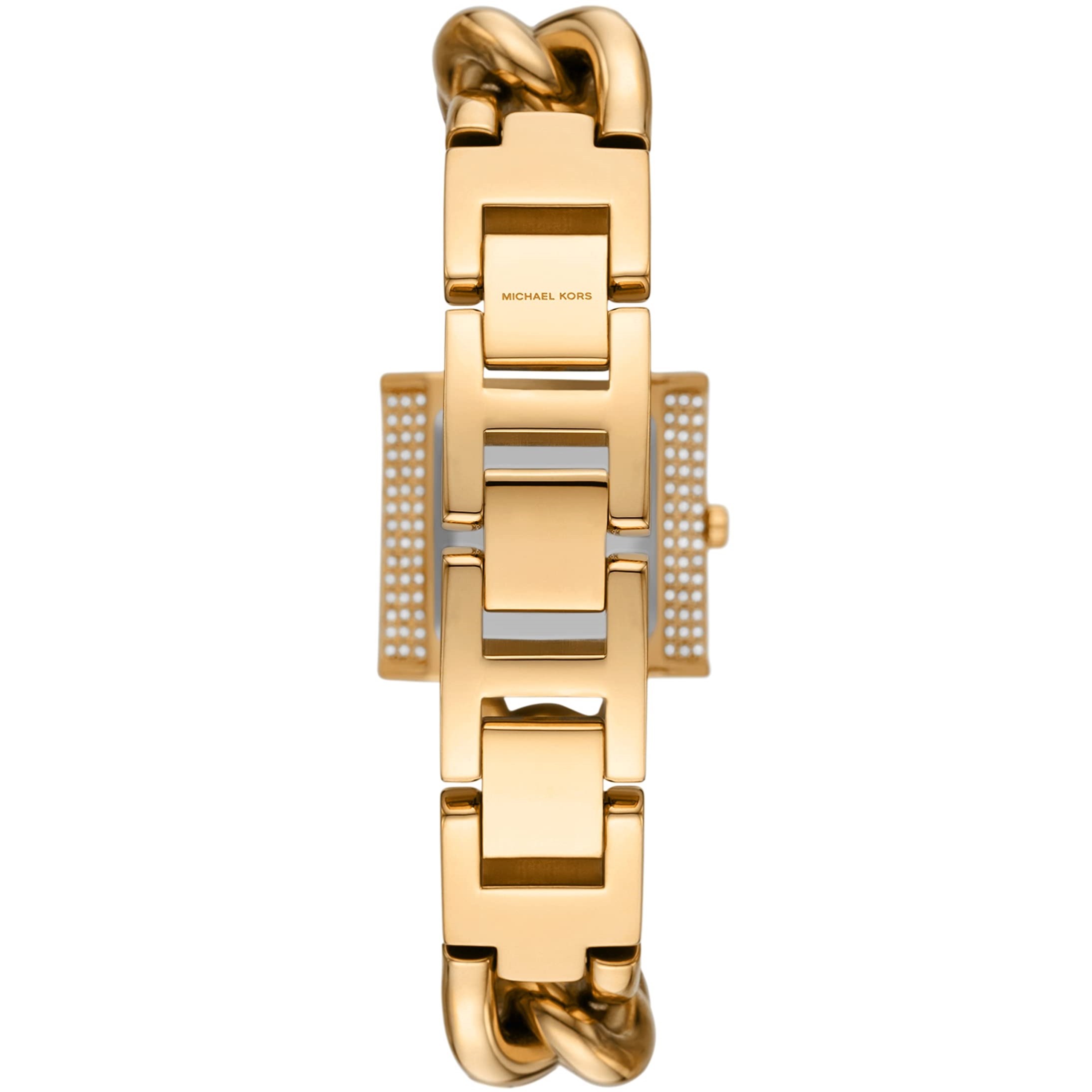 ĐỒNG HỒ ĐEO TAY NỮ MICHAEL KORS MINI LOCK PAVÉ GOLD-TONE CHAIN WATCH MK4711 3