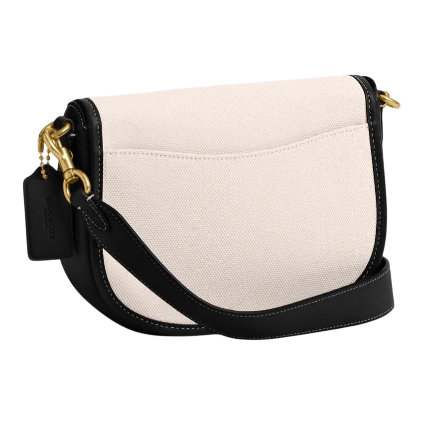 Túi đeo chéo Coach Harley Shoulder Bag Salt Stone Black CR738 1