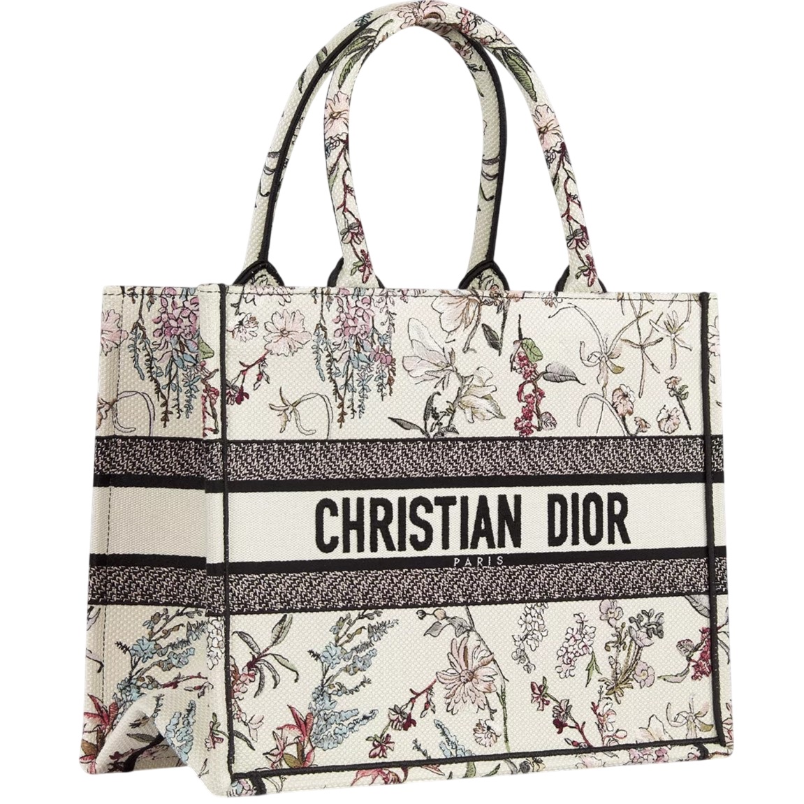 Túi xách Medium Dior Book Tote Beige Millefiori Embroidery 4