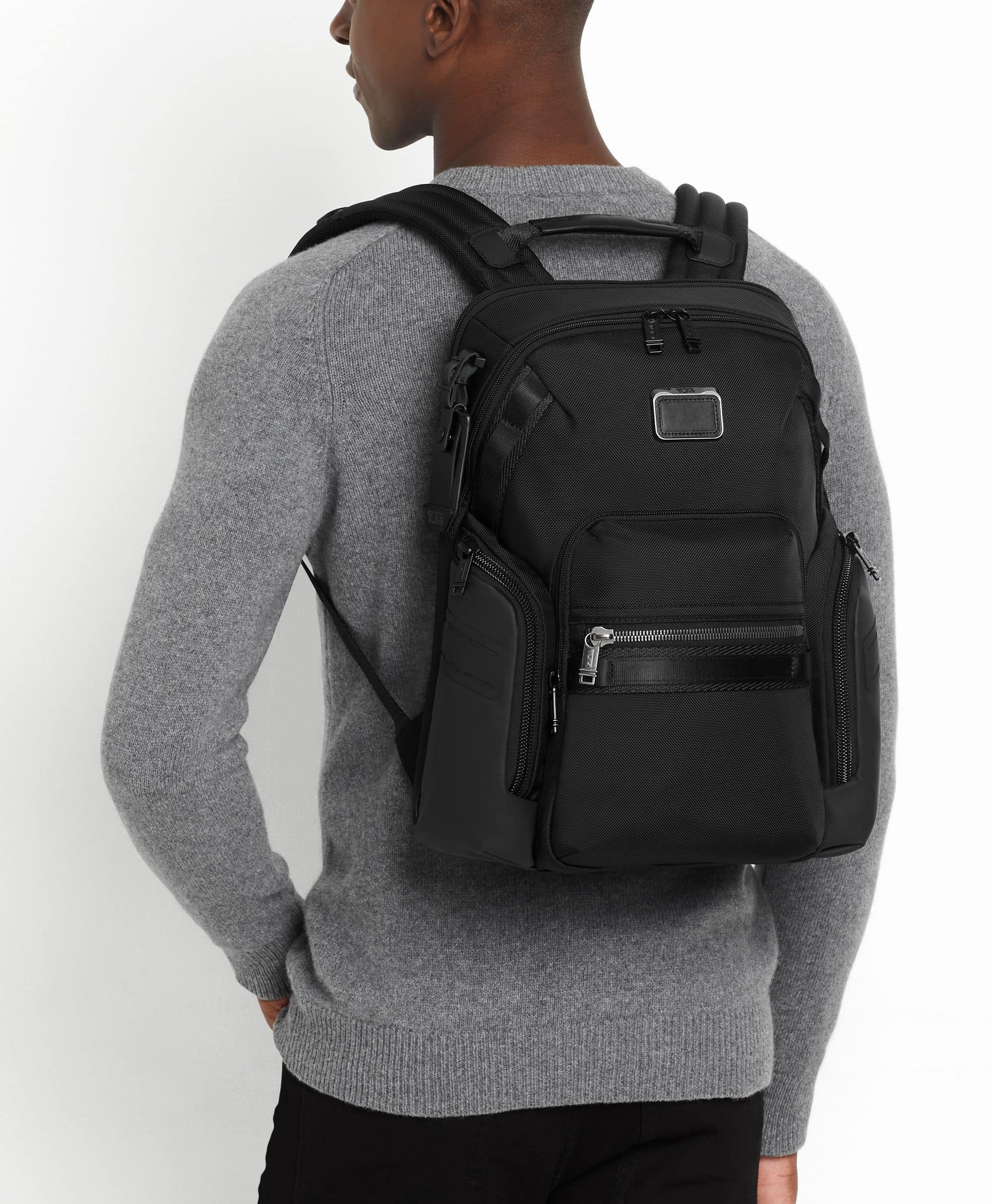 Ba lô Du Lịch Tumi Alpha Bravo Navigation Backpack Grey Blue 8
