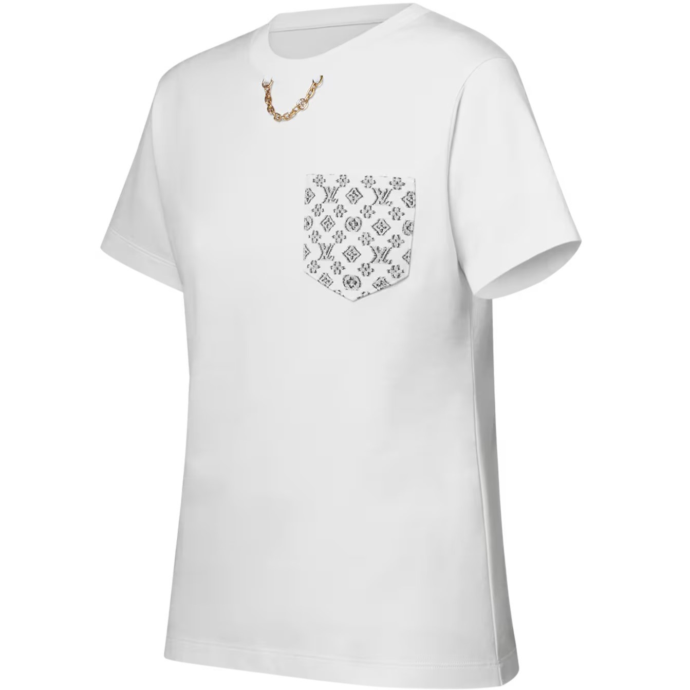 Áo phông LV nữ Louis Vuitton Signature Plaque T-Shirt 4