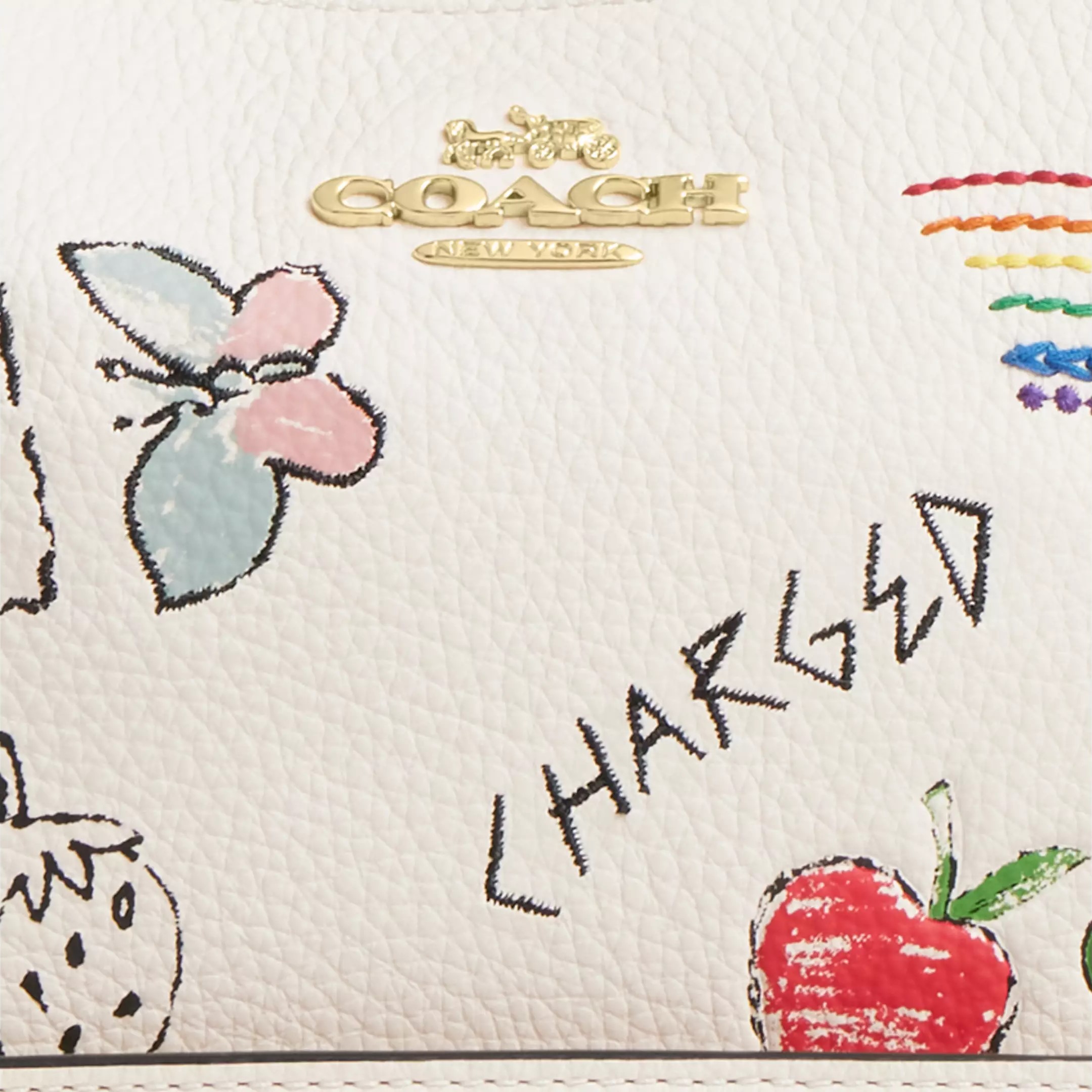 Túi xách Coach Teri Shoulder Bag Sketch Print Chalk Multi CAK17 3