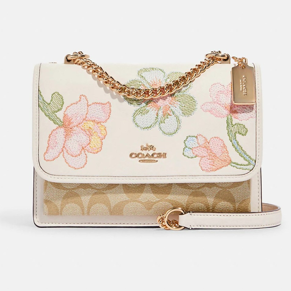 TÚI NỮ COACH KLARE CROSSBODY IN SIGNATURE CANVAS WITH FLORAL EMBROIDERY 1