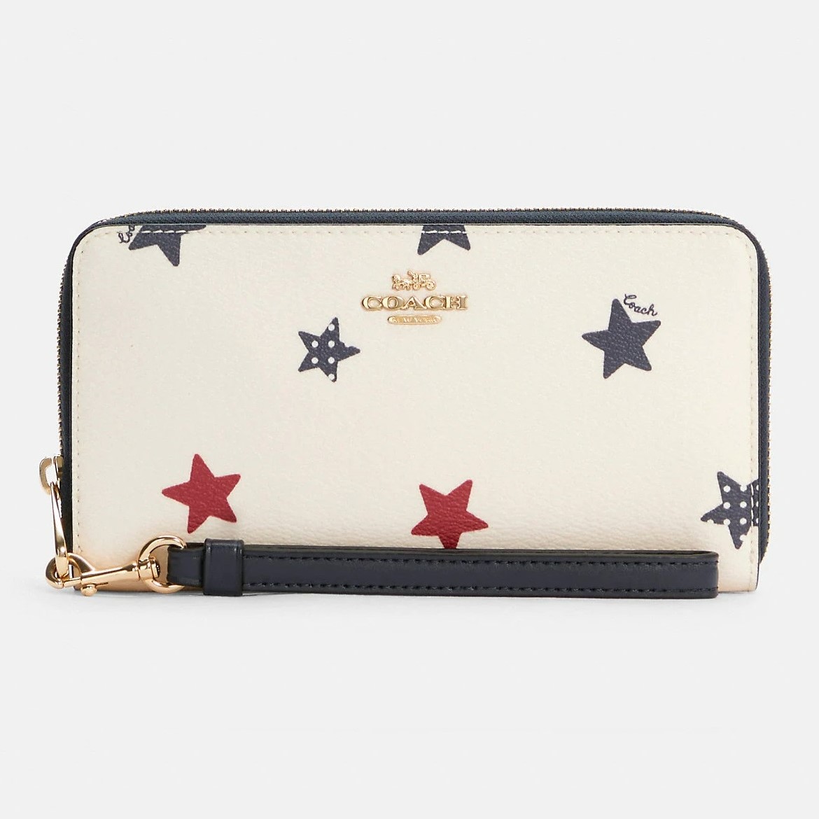 VÍ NỮ COACH LONG ZIP AROUND WALLET WITH AMERICAN STAR PRINT 3