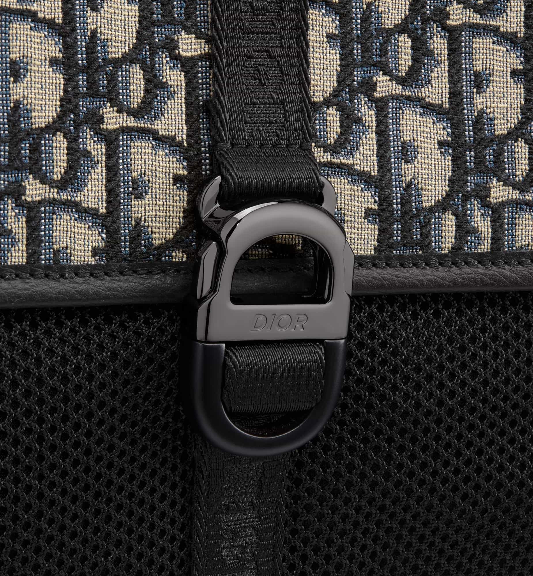 Ba lô Dior 8 Backpack Beige and Black Dior Oblique Jacquard 3