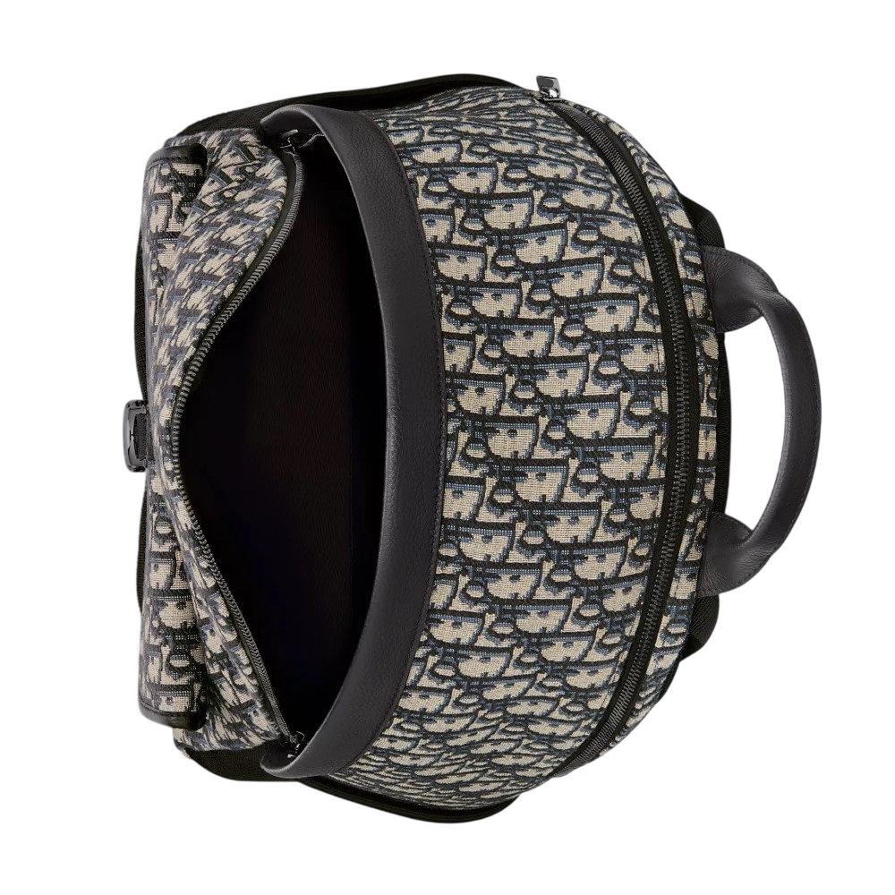 Ba lô Dior 8 Backpack Beige and Black Dior Oblique Jacquard 5