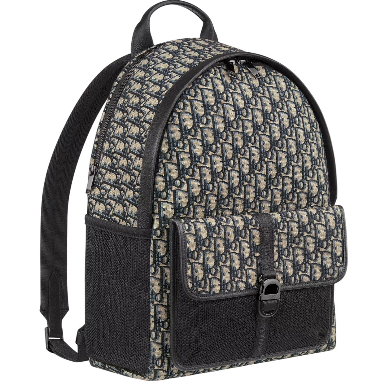 Ba lô Dior 8 Backpack Beige and Black Dior Oblique Jacquard 4