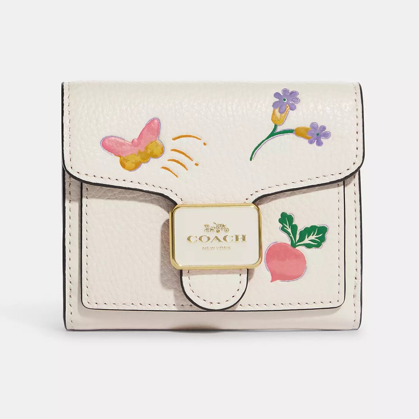 VÍ CẦM TAY COACH NỮ PEPPER WALLET WITH DREAMY VEGGIE PRINT REFINED PEBBLE LEATHER C8727 3