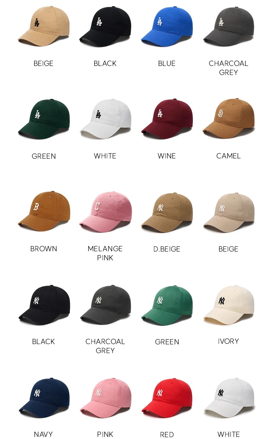 Nón kết MLB LA Rookie Unstructured Ball Cap LA Dodgers Wine 3ACP7701N-07WIS 10